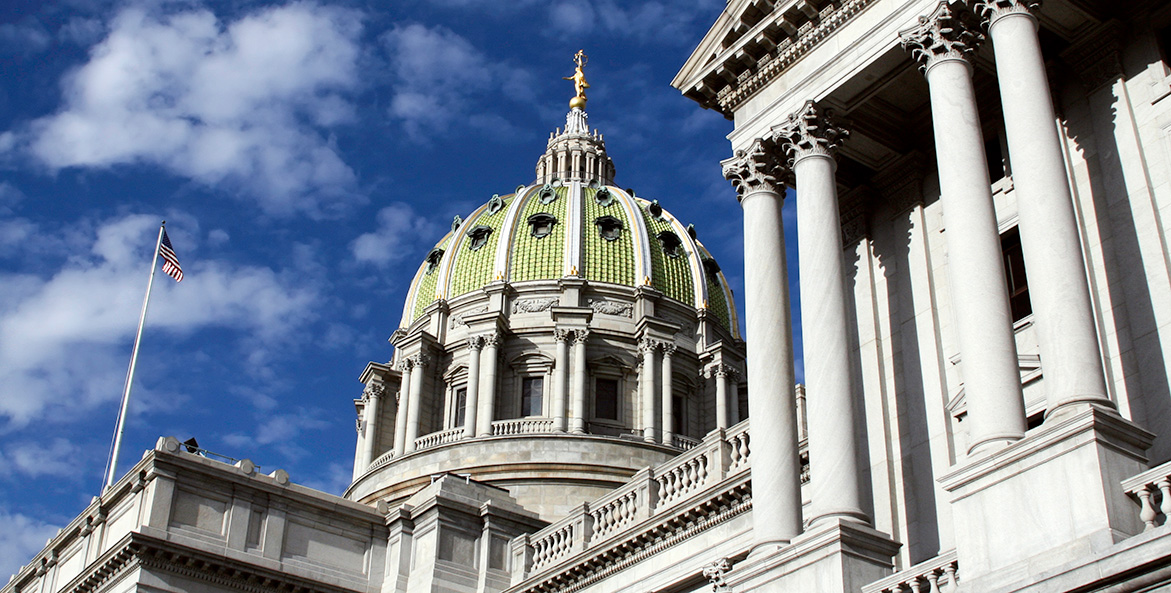 The Pennsylvania state house.